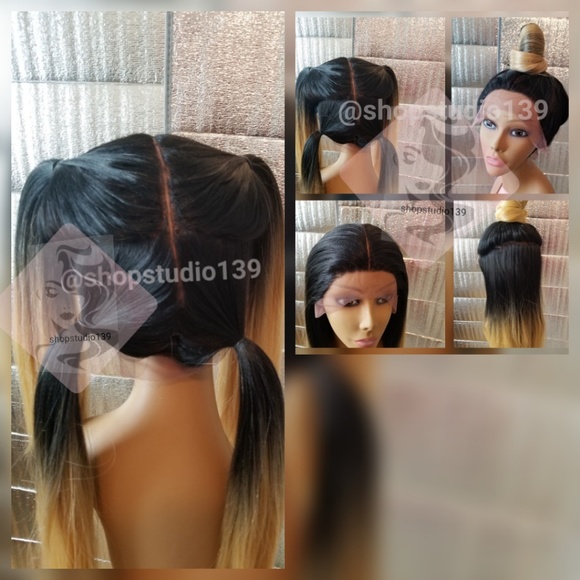 ? Wig honey blonde human hair lace front wig